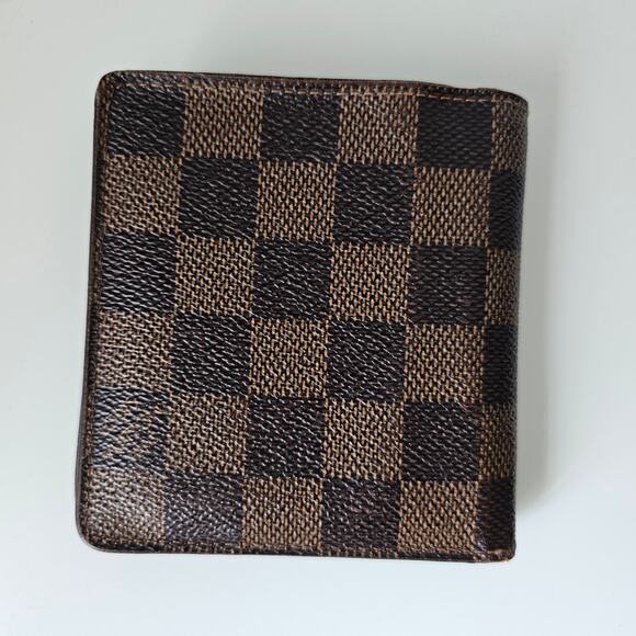 LV Louis Vuitton Damier Ebene Marco Bifold men Wallet - Picture 4 of 15